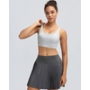 image:imageRUNNING GIRL Sports Bras for Women High Support Adjustable Straps High Impact Sports Bras with Sewn in Pads Workout BraIcy Grey