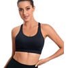 image:imageRUNNING GIRL Sports Bras for Women High SupportRacerback High Impact Grey Sports Bra Moulded Cup Workout Bra Push upXblack