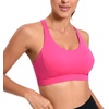 image:imageRUNNING GIRL Sports Bras for Women High SupportRacerback High Impact Grey Sports Bra Moulded Cup Workout Bra Push upXhot Pink