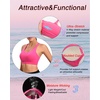 image:imageRUNNING GIRL Sports Bras for Women High SupportRacerback High Impact Grey Sports Bra Moulded Cup Workout Bra Push upXhot Pink