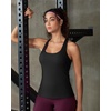 image:imageRUNNING GIRL Tank top with Built in Bra for WomenCompression Shirts Crisscross Back Workout Yoga TopsZblack