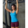 image:imageRUNNING GIRL Tank top with Built in Bra for WomenCompression Shirts Crisscross Back Workout Yoga TopsZbright Blue