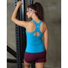 image:imageRUNNING GIRL Tank top with Built in Bra for WomenCompression Shirts Crisscross Back Workout Yoga TopsZbright Blue