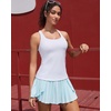 image:imageRUNNING GIRL Tank top with Built in Bra for WomenCompression Shirts Crisscross Back Workout Yoga TopsZwhite