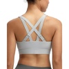 image:imageRUNNING GIRL Sports Bras for Women High Support Adjustable Straps High Impact Sports Bras with Sewn in Pads Workout BraIcy Grey