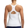 image:imageRUNNING GIRL Tank top with Built in Bra for WomenCompression Shirts Crisscross Back Workout Yoga TopsZwhite