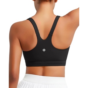 image:imageRUNNING GIRL Sports Bra for Women Molded Cup High Impact Sports Bras for Women with Sewn in PadsAblack