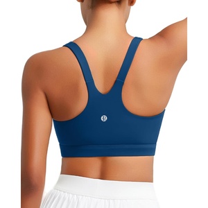 image:imageRUNNING GIRL Sports Bra for Women Molded Cup High Impact Sports Bras for Women with Sewn in PadsAblue