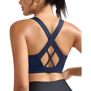 image:imageRUNNING GIRL Sports Bra for Women Molded Cup High Impact Sports Bras for Women with Sewn in PadsBnavy Blue