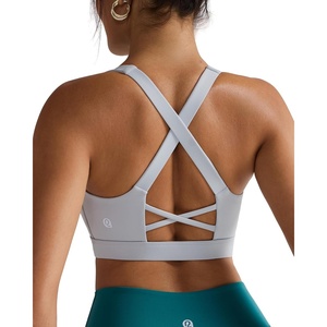 image:imageRUNNING GIRL Sports Bra for Women Molded Cup High Impact Sports Bras for Women with Sewn in PadsCgrey