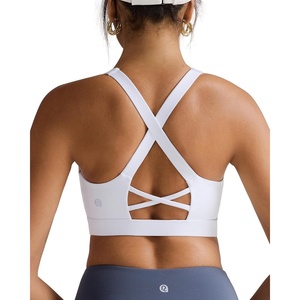 image:imageRUNNING GIRL Sports Bra for Women Molded Cup High Impact Sports Bras for Women with Sewn in PadsCwhite
