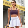 image:imageRUNNING GIRL High Impact Sports Bras for Women  Scoop Neck Strappy Sports Bra High Support Moulded Cup Workout BraDpurple