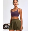 image:imageRUNNING GIRL High Impact Sports Bras for Women  Scoop Neck Strappy Sports Bra High Support Moulded Cup Workout BraDpurple