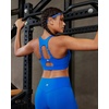 image:imageRUNNING GIRL Sports Bras for Women High Support Adjustable Straps High Impact Racerback Bra with Hook Closure Molded CupBcerulean Blue
