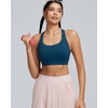 image:imageRUNNING GIRL Sports Bras for Women High Support Adjustable Straps High Impact Racerback Bra with Hook Closure Molded CupBnavy