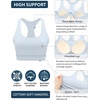 image:imageRUNNING GIRL Sports Bras for Women High Support Adjustable Straps High Impact Racerback Bra with Hook Closure Molded CupFgrey