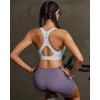 image:imageRUNNING GIRL Sports Bras for Women High Support Adjustable Straps High Impact Racerback Bra with Hook Closure Molded CupFgrey