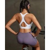 image:imageRUNNING GIRL Sports Bras for Women High Support Adjustable Straps High Impact Racerback Bra with Hook Closure Molded CupFwhite