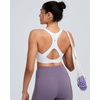 image:imageRUNNING GIRL Sports Bras for Women High Support Adjustable Straps High Impact Racerback Bra with Hook Closure Molded CupFwhite