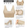 image:imageRUNNING GIRL Sports Bras for Women High SupportAdjustable Strap Molded Cup Sports Bra with Swen PadsNude