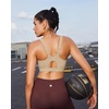 image:imageRUNNING GIRL Sports Bras for Women High SupportAdjustable Strap Molded Cup Sports Bra with Swen PadsNude