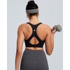 image:imageRUNNING GIRL Sports Bras for Women High SupportMolded Cup Racerback Sports Bra with Sewn in Pads Workout Running BraWX3176BlackS