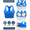 image:imageRUNNING GIRL Sports Bras for Women High SupportMolded Cup Racerback Sports Bra with Sewn in Pads Workout Running BraWX3176Sparkle BlueXXL