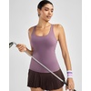 image:imageRUNNING GIRL Workout Tops for WomenRacerback Tank Tops with Built in BrasPadded Sports Bra Yoga Tank Athletic TopsBpurple