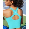 image:imageRUNNING GIRL Workout Tops for WomenRacerback Tank Tops with Built in BrasPadded Sports Bra Yoga Tank Athletic TopsZbright Green