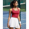 image:imageRUNNING GIRL Workout Tops for WomenRacerback Tank Tops with Built in BrasPadded Sports Bra Yoga Tank Athletic TopsZwinedred