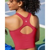 image:imageRUNNING GIRL Workout Tops for WomenRacerback Tank Tops with Built in BrasPadded Sports Bra Yoga Tank Athletic TopsZwinedred