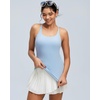 image:imageRUNNING GIRL Yoga Tank Tops for Women Built in Shelf Bra BC Cups Strappy Back Activewear Workout Compression TopsLight Blue