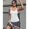 image:imageRUNNING GIRL Yoga Tank Tops for Women Built in Shelf Bra BC Cups Strappy Back Activewear Workout Compression TopsWhite