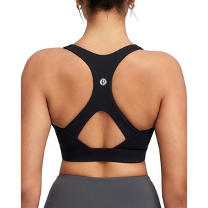 image:imageRUNNING GIRL Sports Bras for Women High SupportMolded Cup Racerback Sports Bra with Sewn in Pads Workout Running BraWX3176BlackS