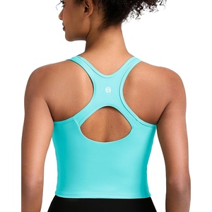 image:imageRUNNING GIRL Workout Tops for WomenRacerback Tank Tops with Built in BrasPadded Sports Bra Yoga Tank Athletic TopsZbright Green