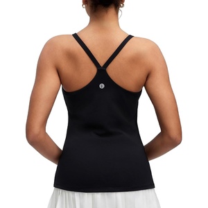 image:imageRUNNING GIRL Yoga Tank Tops for Women Built in Shelf Bra BC Cups Strappy Back Activewear Workout Compression TopsBlack