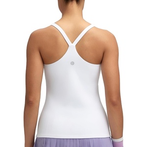 image:imageRUNNING GIRL Yoga Tank Tops for Women Built in Shelf Bra BC Cups Strappy Back Activewear Workout Compression TopsWhite