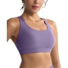 image:imageRUNNING GIRL Sports Bras for WomenHigh Impact Criss Cross Back Molded Cup Running Bra with Sewn in PadsMisty Purple