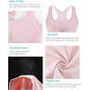 image:imageRUNNING GIRL High Impact Sports Bras for Women  Square Neck Longline Workout Crop Tops with Built in Shelf Yoga BraBX3071PinkM