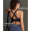 image:imageRUNNING GIRL High Impact Sports Bras for Women Adjustable Straps Bra High Support Workout Bra with Sewn in PadsBlack