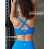 image:imageRUNNING GIRL High Impact Sports Bras for Women Adjustable Straps Bra High Support Workout Bra with Sewn in PadsCerulean Blue