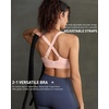 image:imageRUNNING GIRL High Impact Sports Bras for Women Adjustable Straps Bra High Support Workout Bra with Sewn in PadsFlush Pink