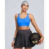 image:imageRUNNING GIRL Sports Bra for Women High Support Molded Cup High Impact Sports Bras with Sewn in Pads Strappy Running BraElectric Blue
