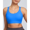image:imageRUNNING GIRL Sports Bra for Women High Support Molded Cup High Impact Sports Bras with Sewn in Pads Strappy Running BraElectric Blue