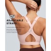 image:imageRUNNING GIRL Sports Bra for Women High Support Molded Cup High Impact Sports Bras with Sewn in Pads Workout Running BraBlush Pink