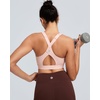 image:imageRUNNING GIRL Sports Bra for Women High Support Molded Cup High Impact Sports Bras with Sewn in Pads Workout Running BraBlush Pink