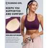 image:imageRUNNING GIRL Sports Bra for Women High Support Molded Cup High Impact Sports Bras with Sewn in Pads Workout Running BraDark Purple