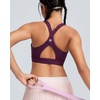image:imageRUNNING GIRL Sports Bra for Women High Support Molded Cup High Impact Sports Bras with Sewn in Pads Workout Running BraDark Purple