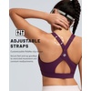 image:imageRUNNING GIRL Sports Bra for Women High Support Molded Cup High Impact Sports Bras with Sewn in Pads Workout Running BraDark Purple