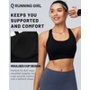 image:imageRUNNING GIRL Sports Bra for Women High Support Molded Cup High Impact Sports Bras with Sewn in Pads Workout Running BraMidnight Black